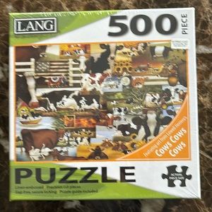 Lang 500 piece cow puzzle